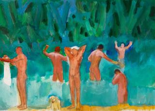 Paul Wonner - Bathers After Cezanne