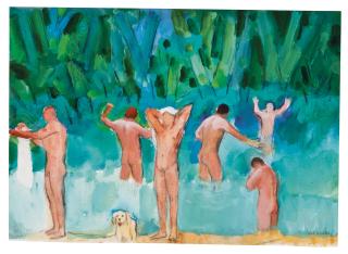 Paul Wonner - Bathers After Cezanne