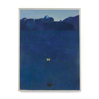 Paul Wonner - Blue and Butterflies, 1970