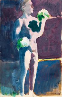 Paul Wonner - Nude With Two Bouquets, 1960-61