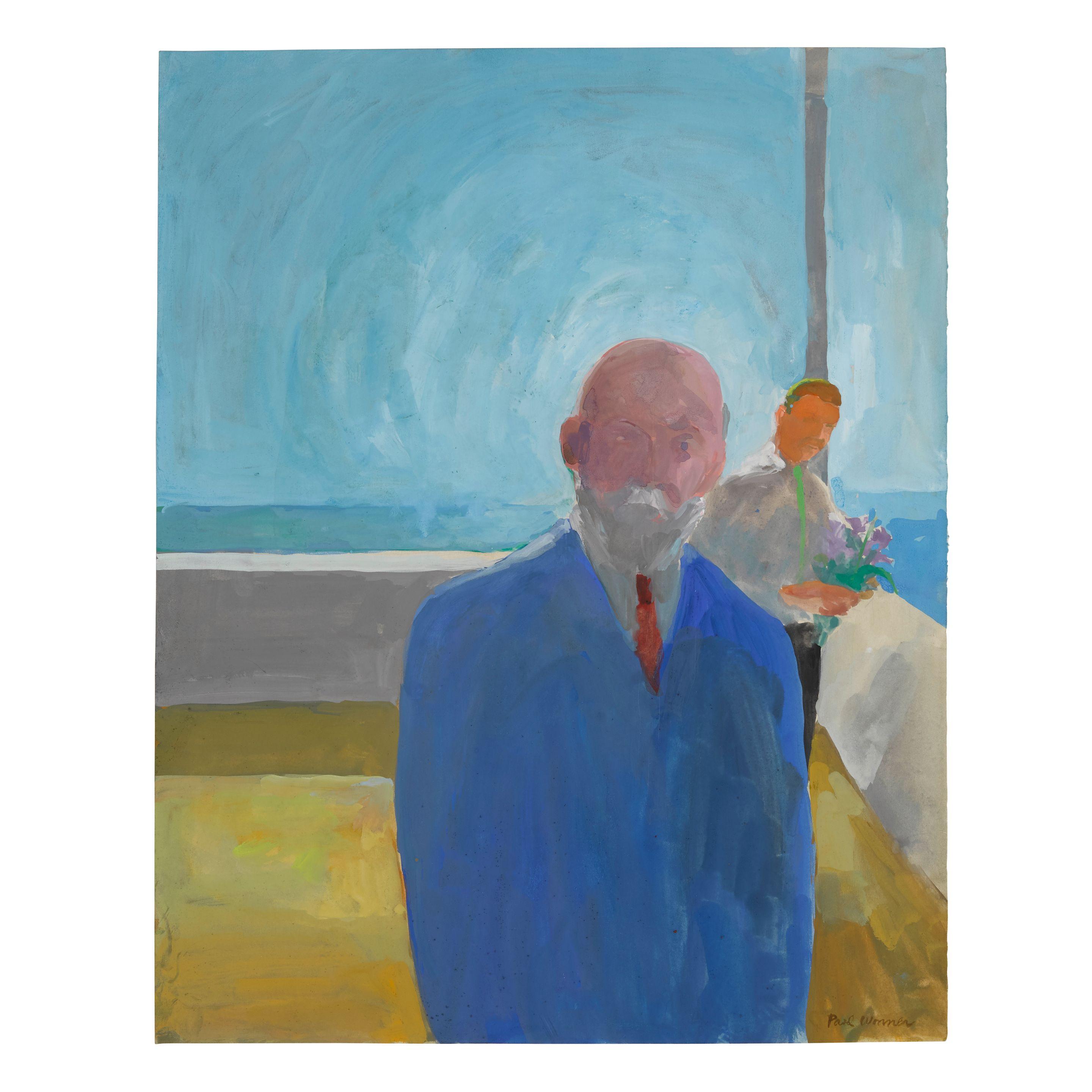 Paul Wonner - Self Portrait With Redon, 1967