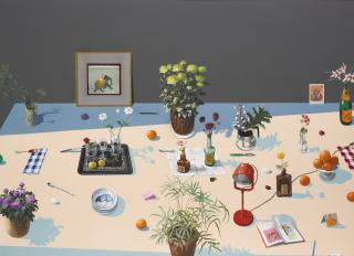 Paul Wonner - Still Life With Indian Miniature