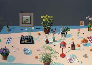 Paul Wonner - Still Life with Indian Miniature