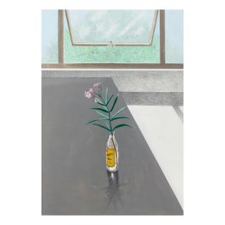 Paul Wonner - Still Life with Oleander in a Schweppes Bottle, 1978