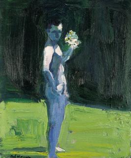 Paul Wonner - Study of a Man with a Bouquet