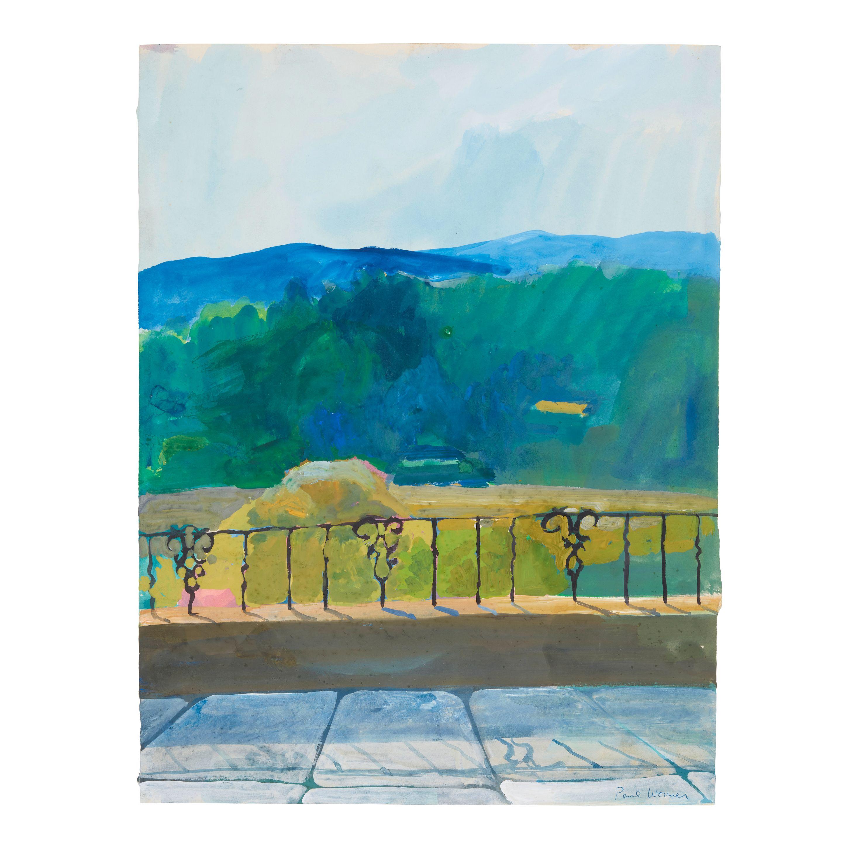 Paul Wonner - View from I\'s [Christopher Isherwood\'s], Santa Monica, circa 1965