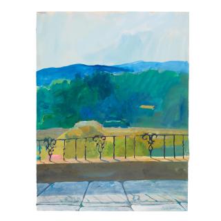 Paul Wonner - View from I\'s [Christopher Isherwood\'s], Santa Monica, circa 1965