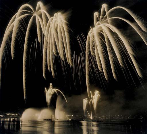 Paul Woolf - July 4, Fireworks Display, New York, 1930s