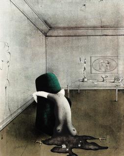 Paul Wunderlich - 2 Bll.: Le divan vert. Hingegossen II