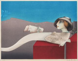 Paul Wunderlich - Die Muse.
