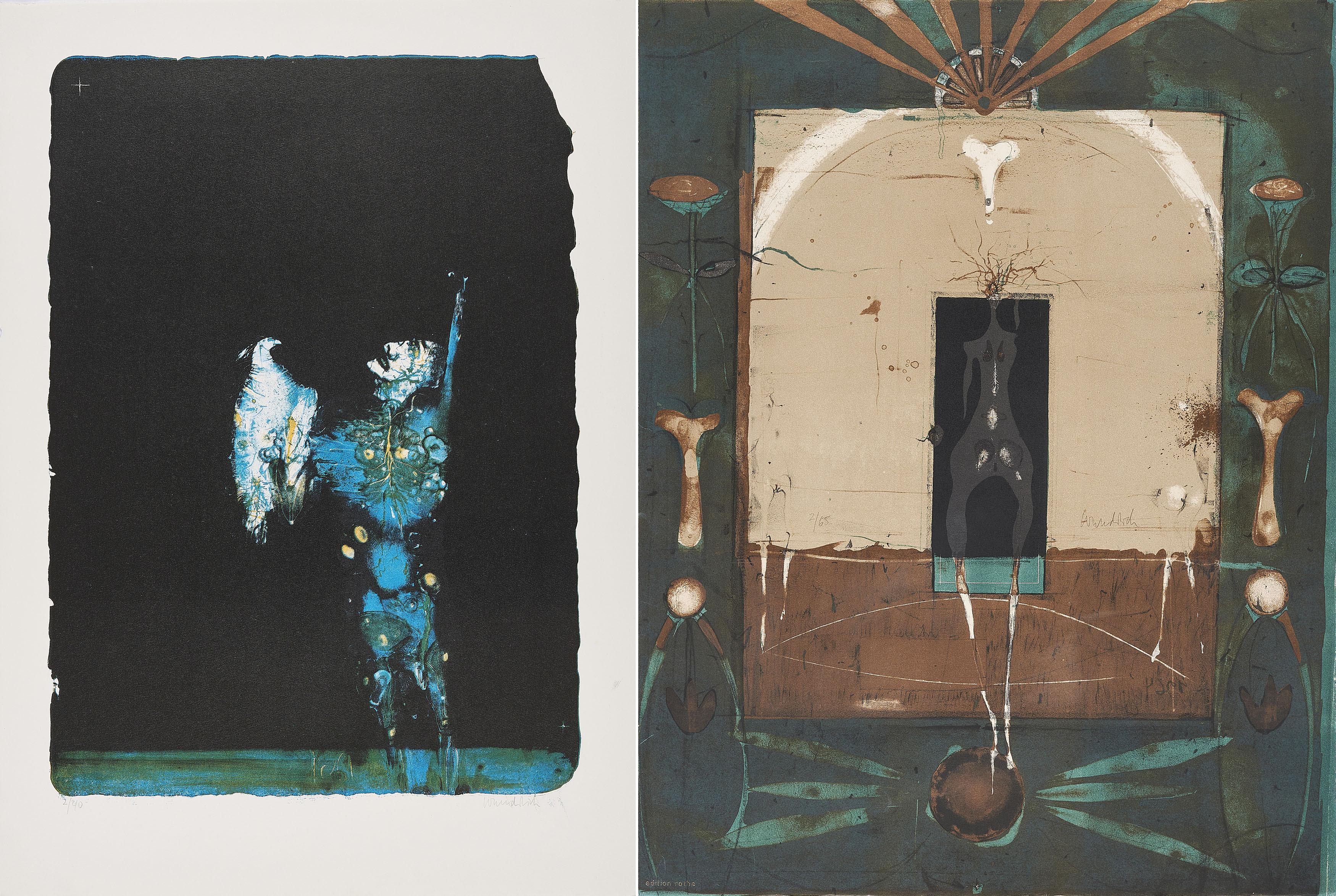 Paul Wunderlich - Konvolut von 2 Lithografien.