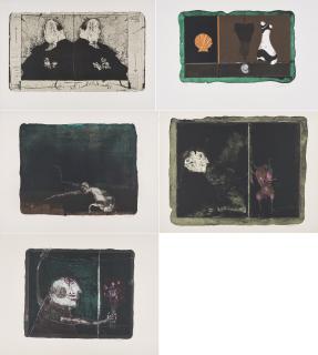 Paul Wunderlich - Konvolut von 5 Lithografien.