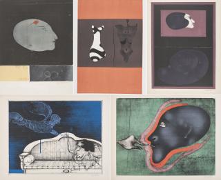 Paul Wunderlich - Konvolut von 5 Lithografien.