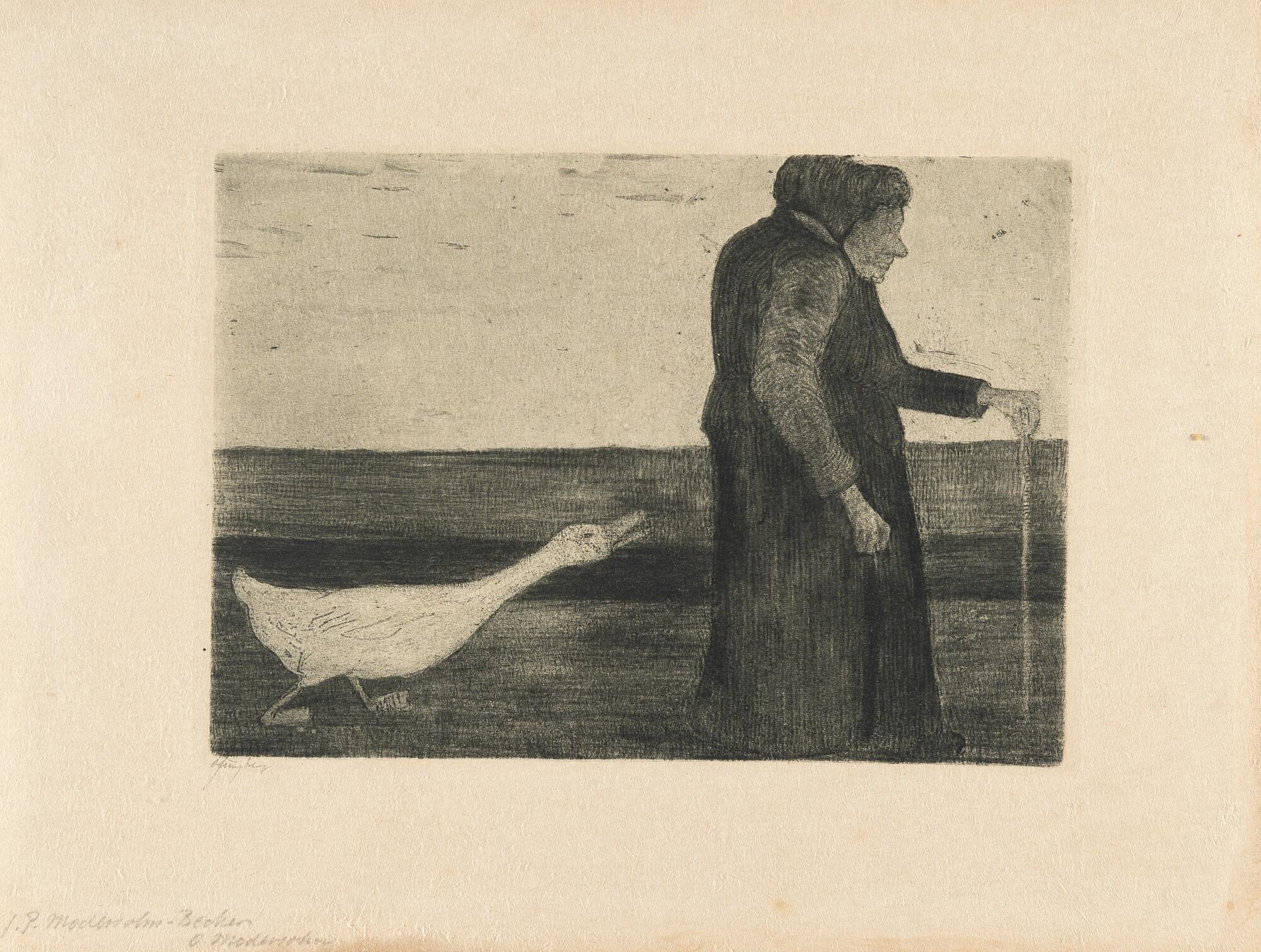 Paula Modersohn-Becker - Die Frau mit der Gans