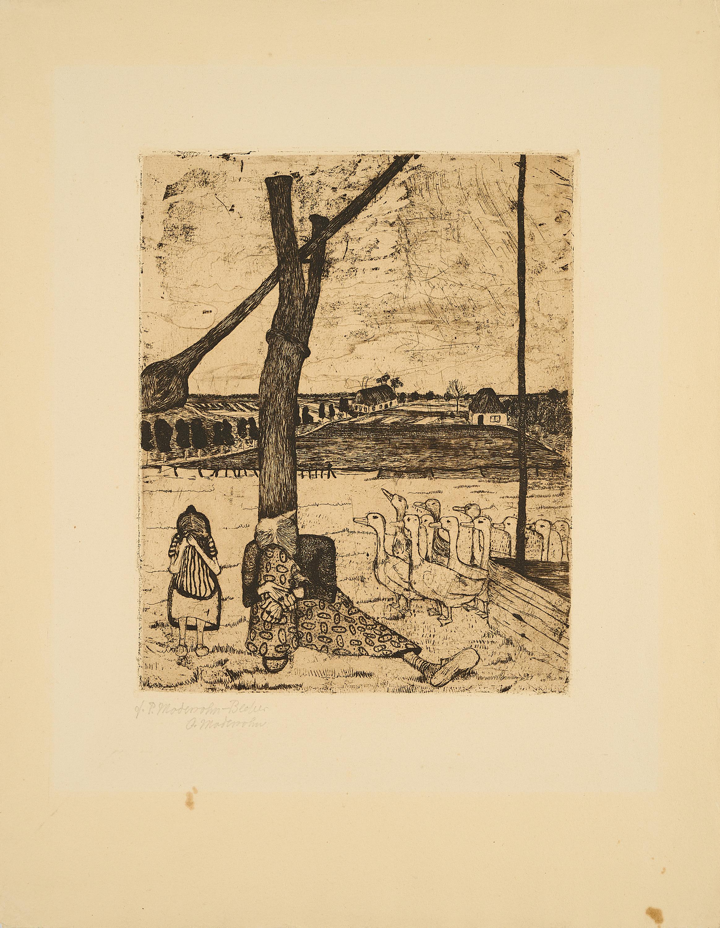 Paula Modersohn-Becker - Die Gänsemagd.