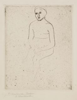 Paula Modersohn-Becker - Sitzender Mädchenakt