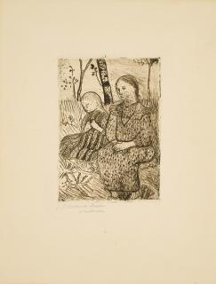 Paula Modersohn-Becker - Zwei Bauernmädchen.