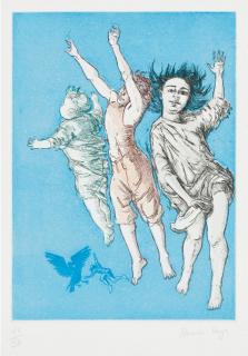 Paula Rego - Captain Hook and the Lost Boy, from: Peter Pan (Rosenthal 80)