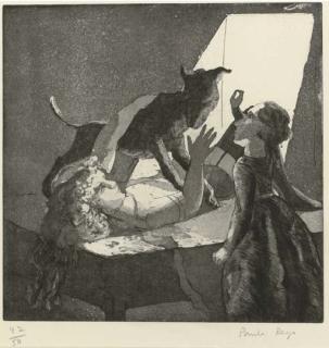 Paula Rego - Girl, Her Mother and a Dog