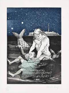 Paula Rego - Mermaid Drowning Wendy, From: The Peter Pan Series (Rosenthal 86)
