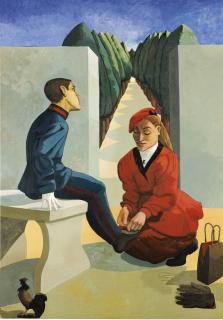 Paula Rego - The Cadet And His Sister