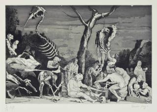 Paula Rego - Witches at their incantations after Salvator Rosa