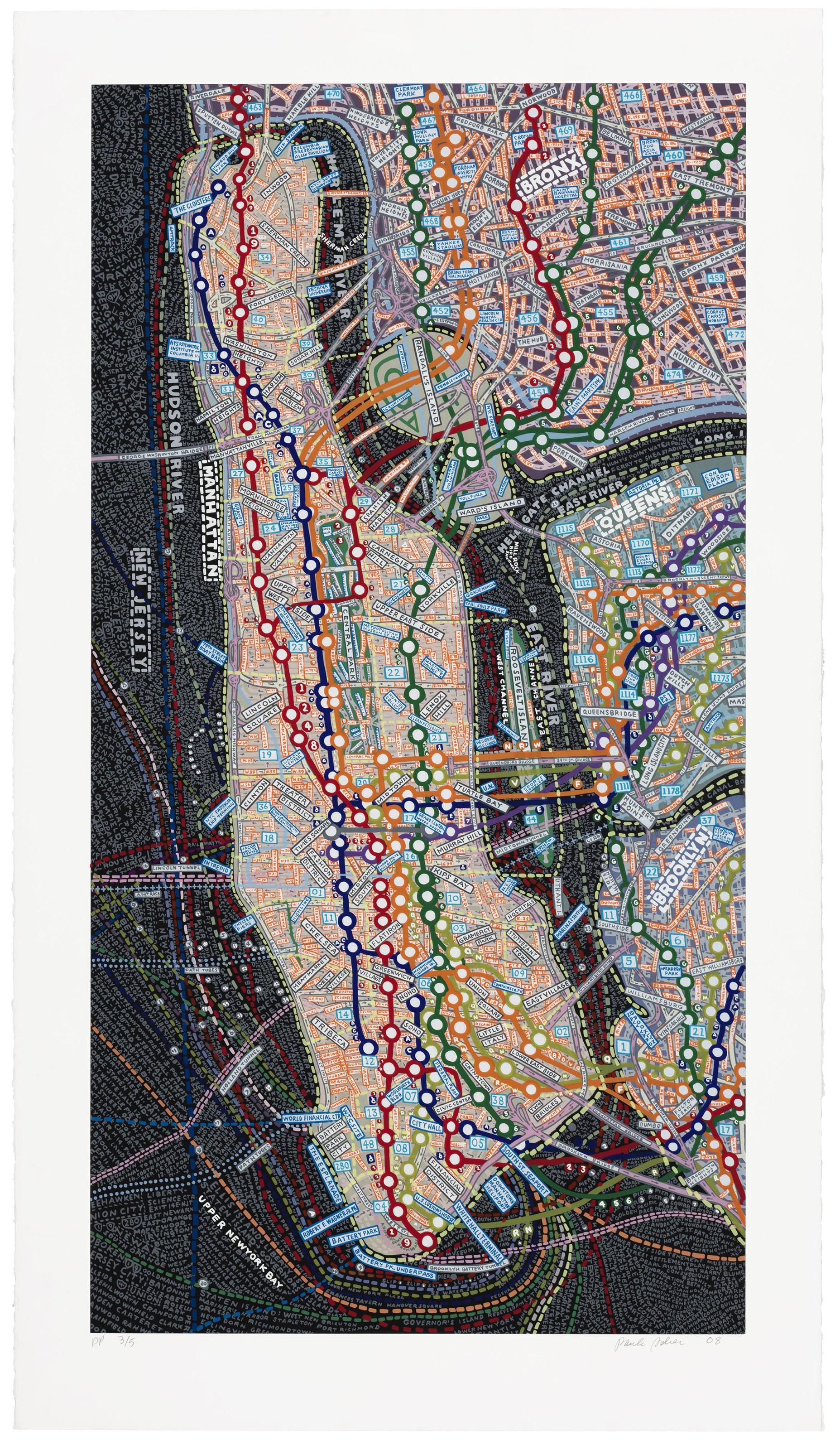 Paula Scher - New York (Subway)