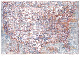 Paula Scher - The United States (White)