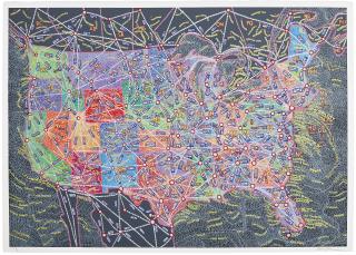 Paula Scher - USA Distances