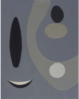 Paule Vézelay - Grey Forms On Grey