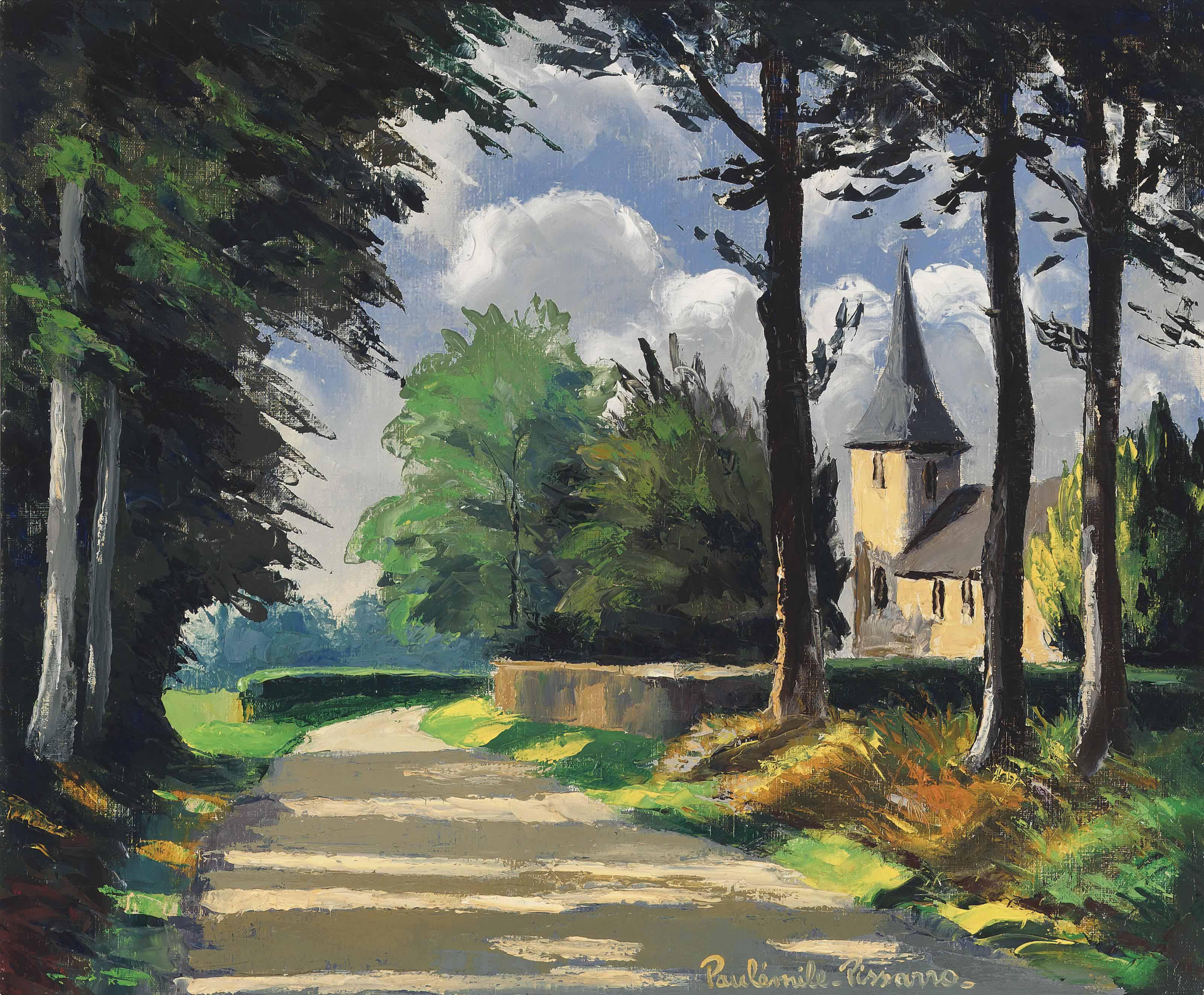 Paulémile Pissarro - Eglise de la Pommeraie, Calvados