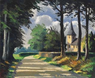 Paulémile Pissarro - Eglise de la Pommeraie, Calvados