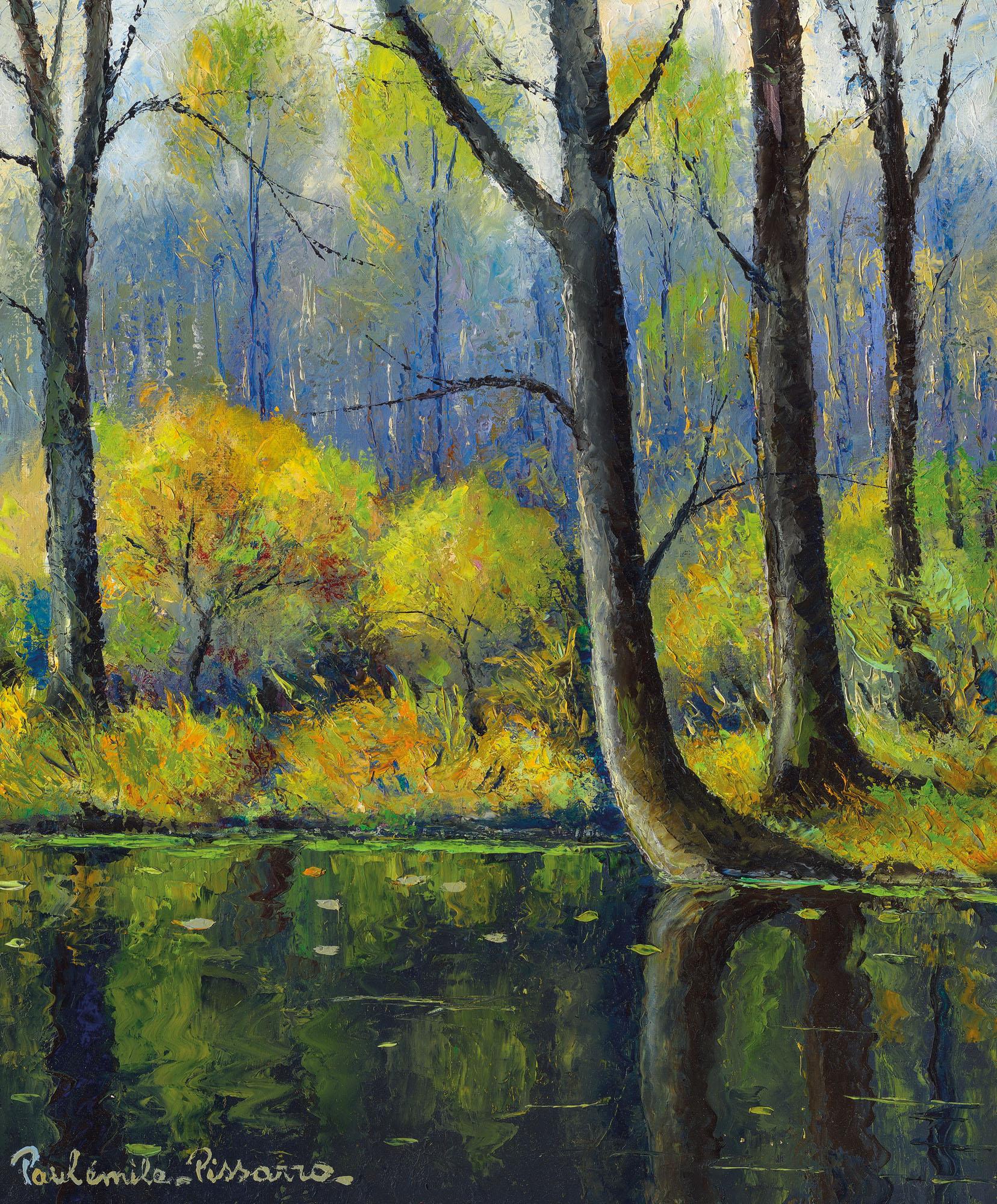 Paulémile Pissarro  - La Mare Aux Biches, Lyons-La-Forêt