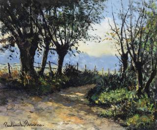 Paulémile Pissarro - Le sentier qui croise le chemin du Moutier