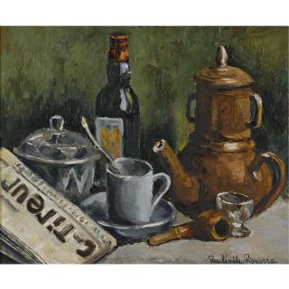 Paulémile Pissarro - Nature Morte À La Cafetière