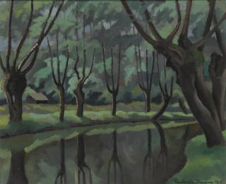 Paulémile Pissarro - Paysage Au Bord De L\'Eau