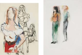 Paulina Olowska - Untitled (#10); Untitled (#5)