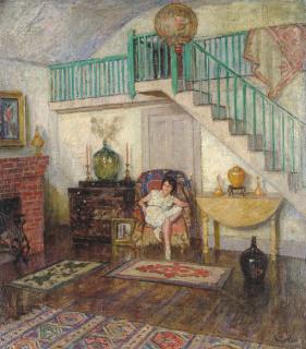 Pauline Lennards Palmer - My Studio, Provincetown (Studio Interior)