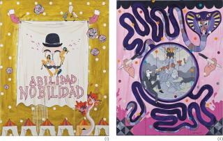 Paulo Vinluan - (I) Abilidad Ng Nobilidad (Ii) Untitled (Snake Painting)