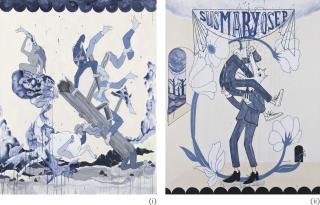 Paulo Vinluan - (I) Gag Reflex (Ii) (After Goyas\' The Disasters Of War Plate 78: He Depends Himself Well)