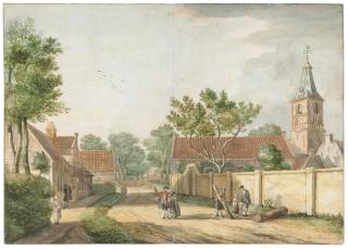 Paulus Constantijn La Fargue - View of Rijnsburg