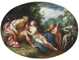 Paulus Jansz. Moreelse - Venus and Adonis