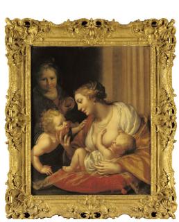 Paulus Moreelse - An Allegory of Charity and Avarice