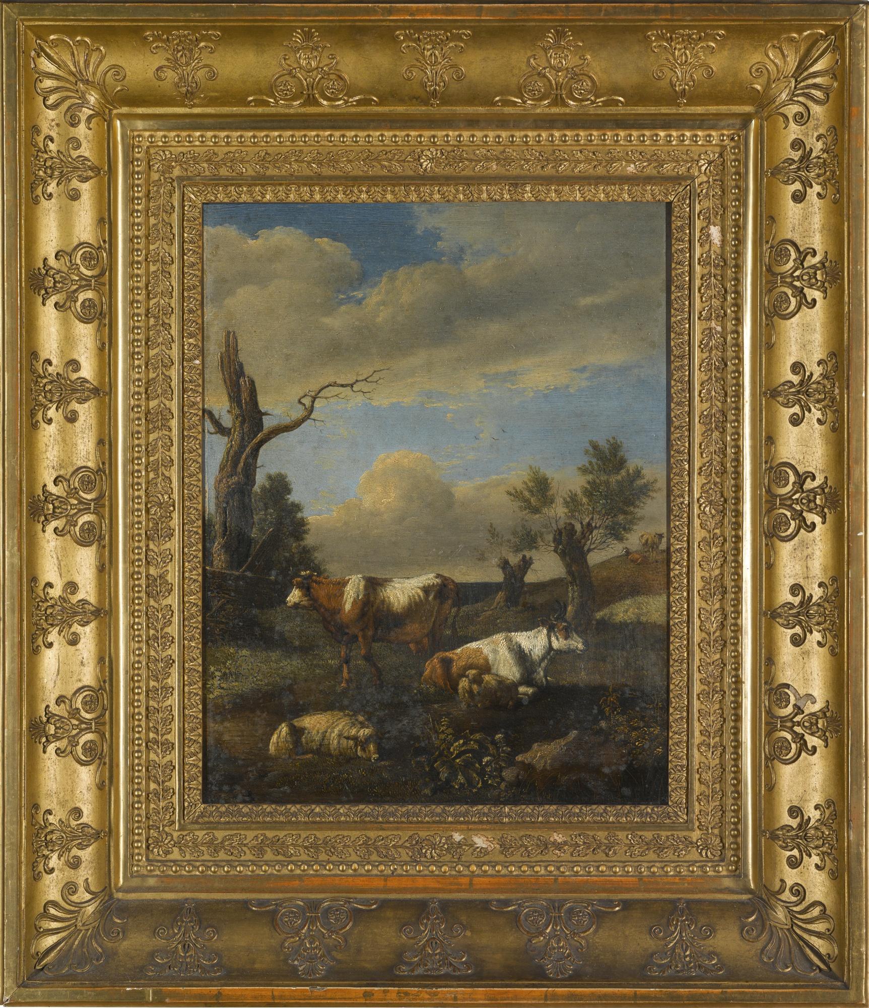 Paulus Pietersz. Potter - Cattle And A Sheep In A Landscape With A Blasted Tree