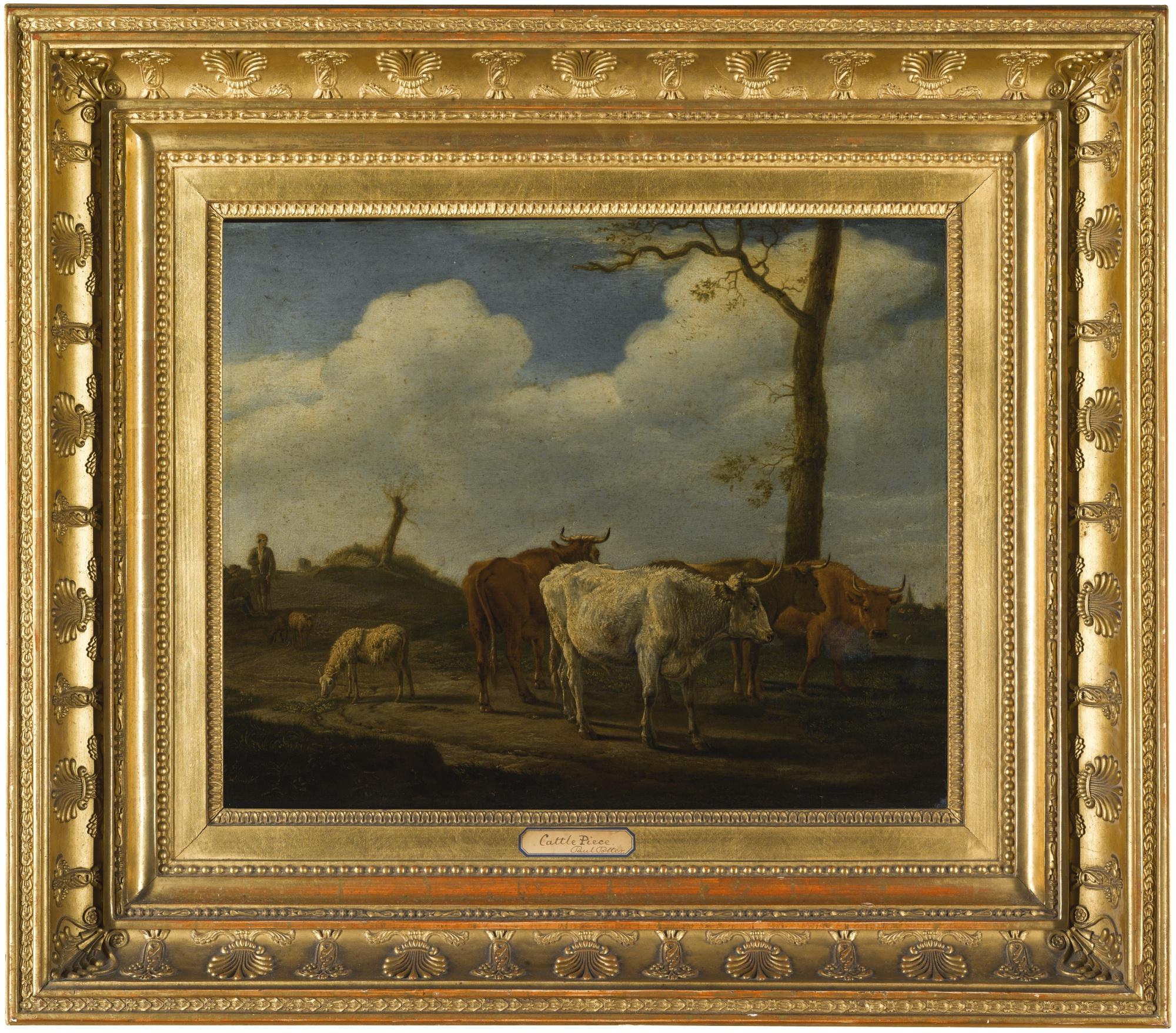Paulus Pietersz. Potter - Cattle And Sheep With Herdsmen In A Landscape