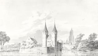Paulus Van Liender - View Of The Oostpoort, Delft