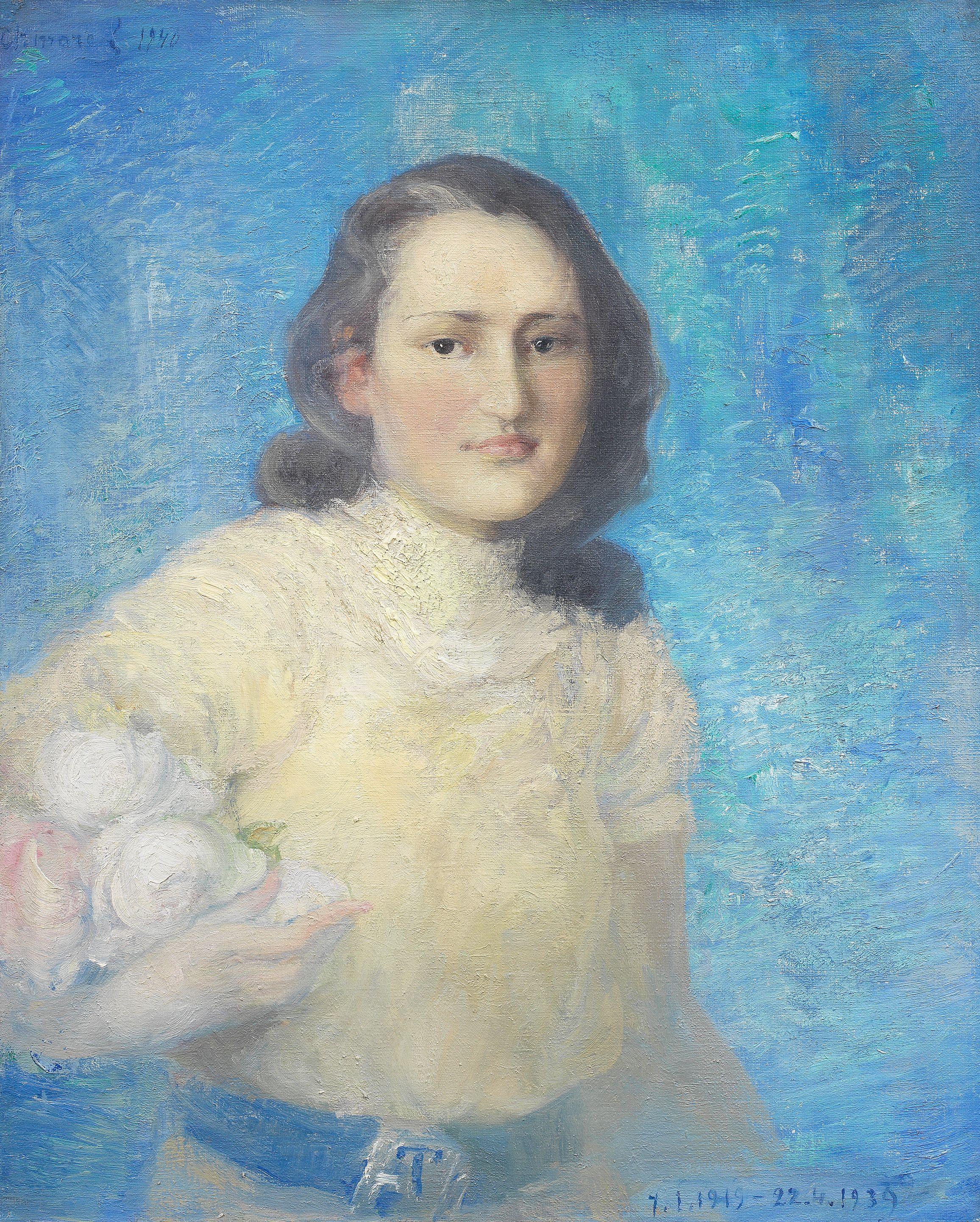 Pavel Chmaroff - Portrait of a young woman