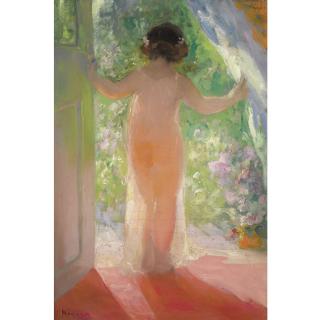 Pavel Dmitrievich Chmarov - Young Girl In A Doorway