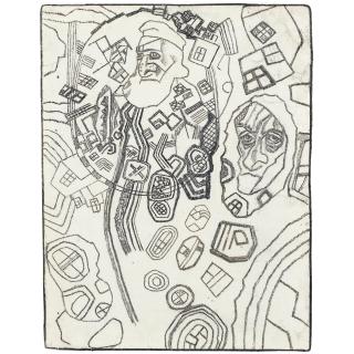 Pavel Filonov - Two Figures