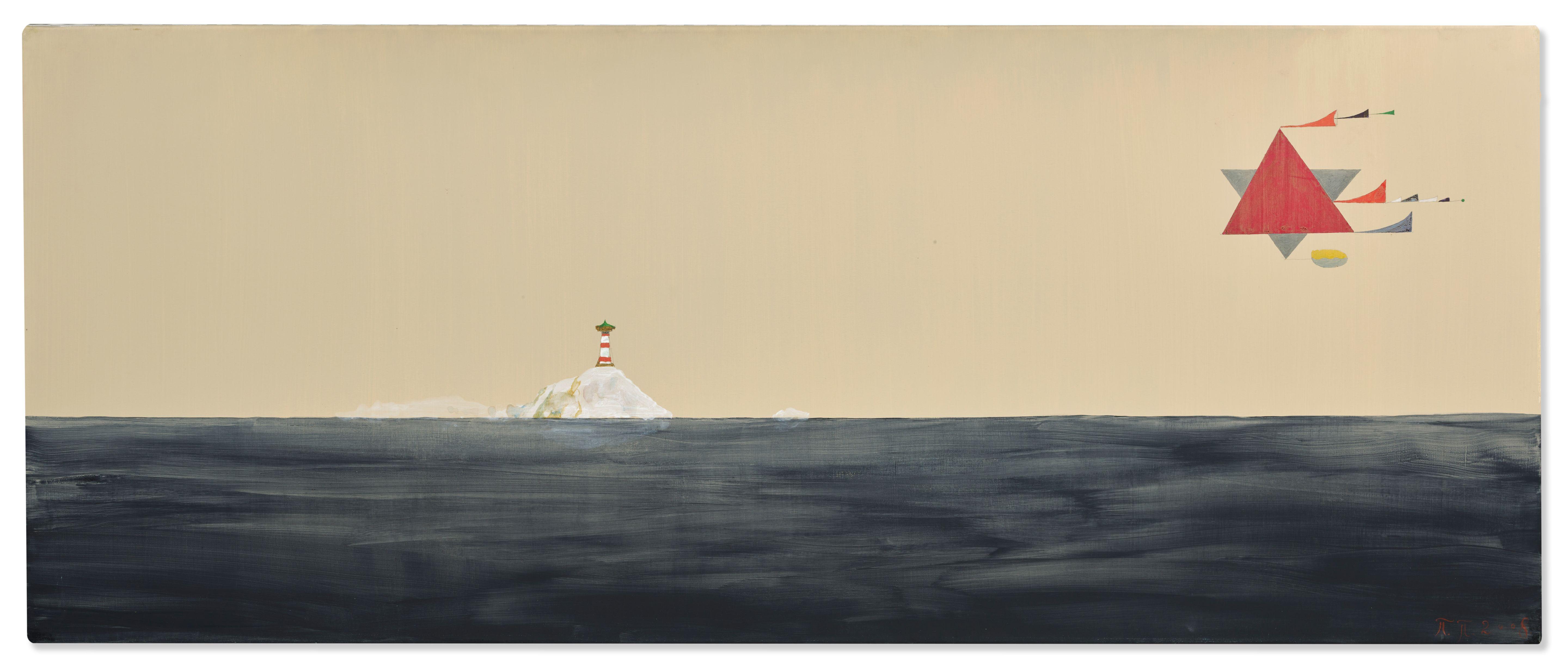 Pavel Pepperstein - Sans titre (objects above the sea)